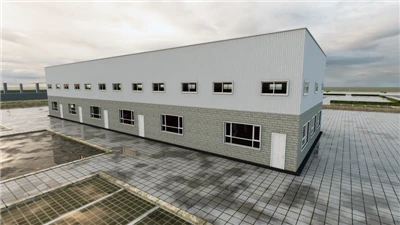 Immeuble de bureaux préfabriqué en métal
